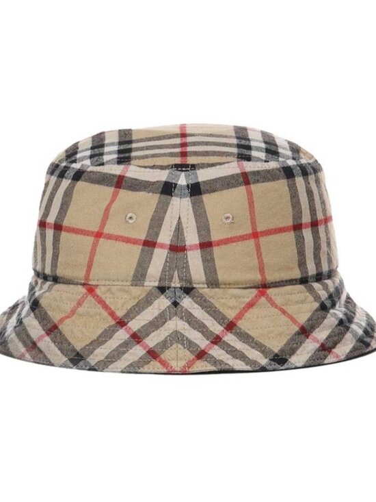 Burberry Classic Vintage Check Cotton Bucket Hat Archive Beige M 8075657 main image 6